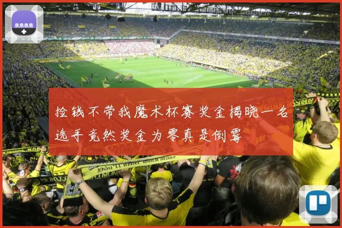 捡钱不带我魔术杯赛奖金揭晓一名选手竟然奖金为零真是倒霉
